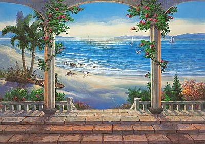 Ocean View Mural 1813 DS8013