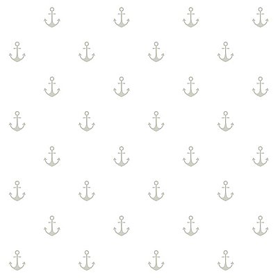 Morton Grey Anchors Wallpaper
