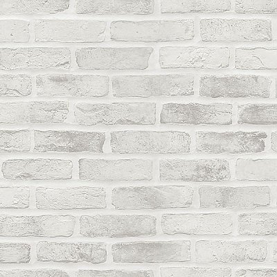 Burnham Grey Brick Wall Wallpaper