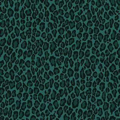 Cicely Green Leopard Skin Wallpaper