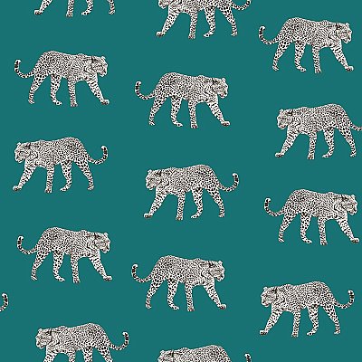 Prowl Teal Jaguars Wallpaper