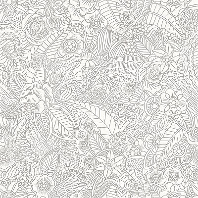 Schunard Off-White Floral Wallpaper