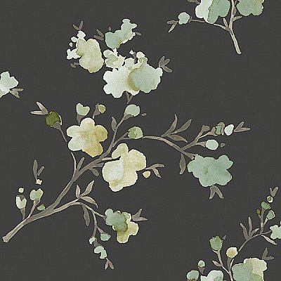 Glinda Sage Floral Wallpaper