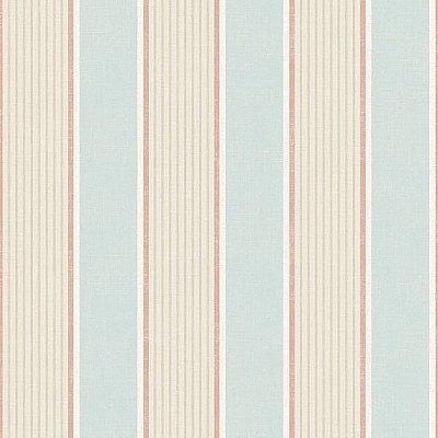 Turf Blue Stripe Wallpaper