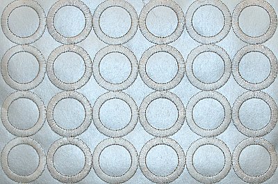 Dream On Embroidered Circles Wallpaper