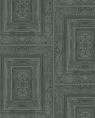 Olsson Dark Green Wood Panel Wallpaper