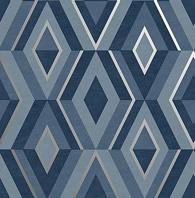 Shard Blue Geometric Wallpaper