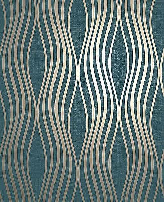 Valor Aquamarine Wave Wallpaper