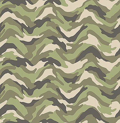 Stealth Green Camo Wave Wallpaper