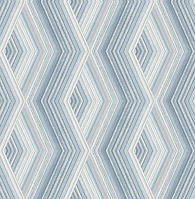 Aura Blue Geometric Wallpaper