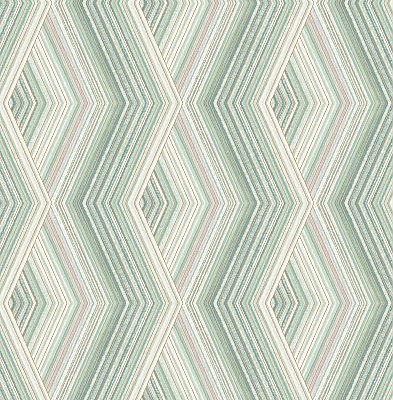 Aura Green Geometric Wallpaper