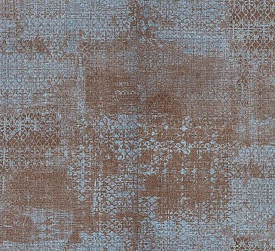 Allover Nero Blue Ironwork Texture Wallpaper
