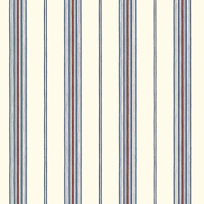 Cooper White Cabin Stripe Wallpaper