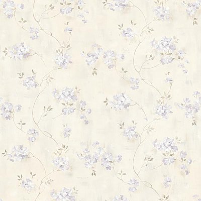 Rosemoor Lavender Country Floral Wallpaper