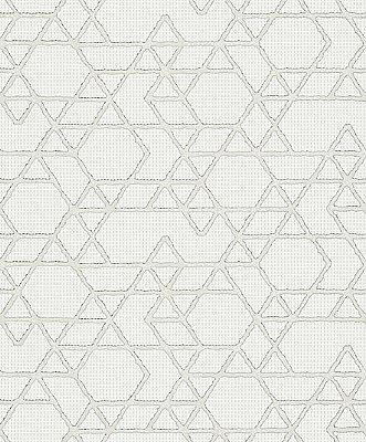 Montego Off-White Geometric Wallpaper