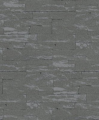 Rheta Charcoal Stone Wallpaper