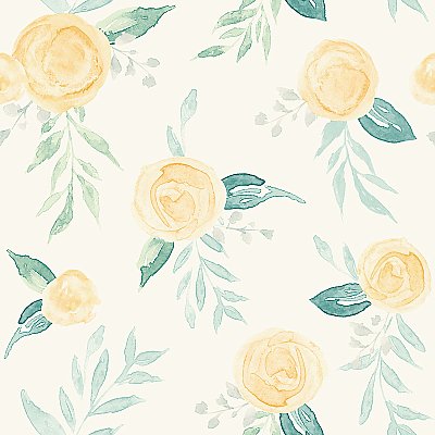 Watercolor Roses Wallpaper