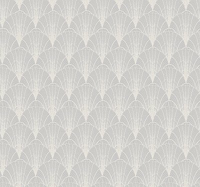 Scalloped Pearls Wallpaper