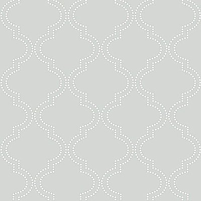 Grey Quatrefoil Peel & Stick Wallpaper