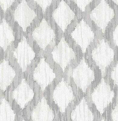 Grey Floating Trellis Peel & Stick Wallpaper