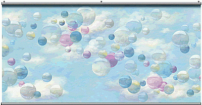 Retro Bubbles Minute Mural 121729