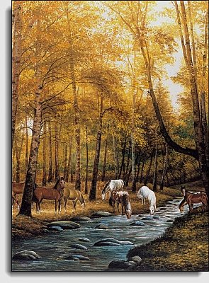 Gathering Horses Mural
