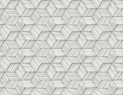 Intertwined Grey Geometric Wallpaper