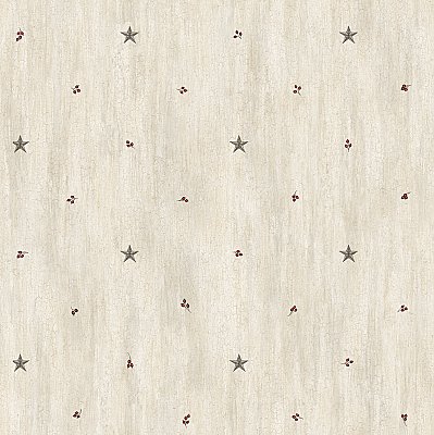 Ross Grey Star Sprig Toss Wallpaper