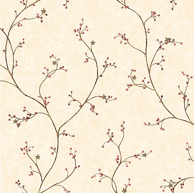 Felicia Rose Star Berry Vine Wallpaper