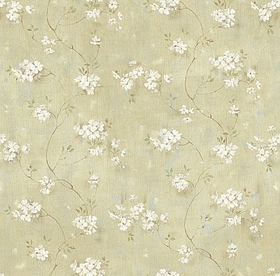 Braham Green Country Floral Scroll Wallpaper