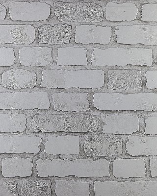 Carnaby Street White Brick Wallpaper