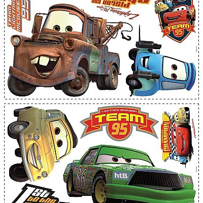 CARS - PISTON CUP CHAMPS PEEL & STICK WALL DECAL