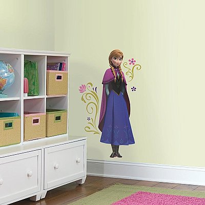 FROZEN'S ANNA WITH CAPE GIANT PEEL AND STICK WALL DECALS