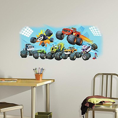 BLAZE & FRIENDS PEEL AND STICK GIANT WALL GRAPHIC