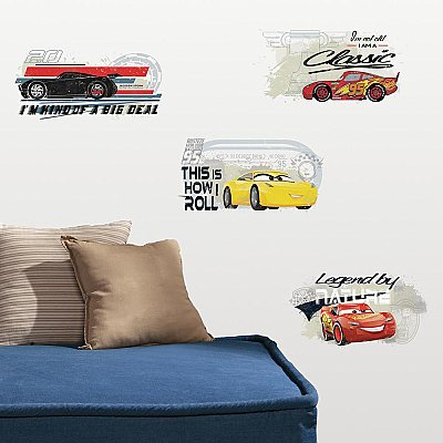 CARS 3 RACING PEEL & STICK WALL DECALS
