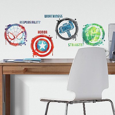 MARVEL ICONS PEEL AND STICK WALL DECALS