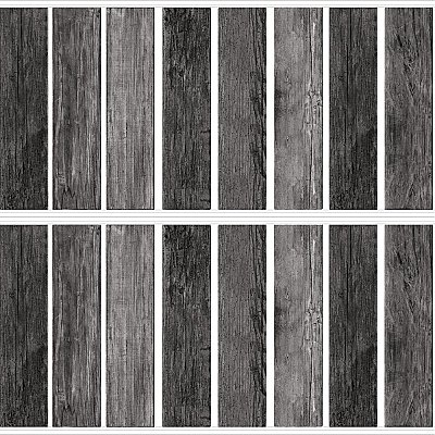 DISTRESSED BARN WOOD PLANK BLACK PEEL AND STICK GIANT WALL DECALS