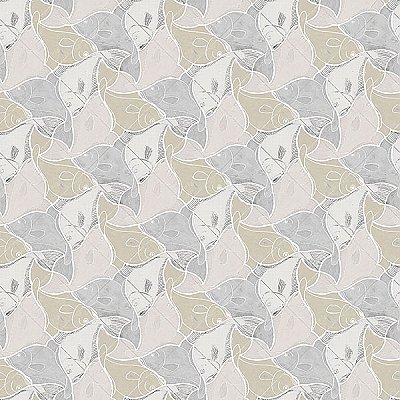 Katya Grey Fish Wallpaper