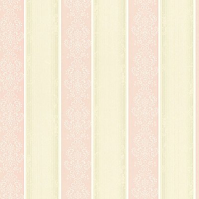 Eastport Pink Arabelle Stripe Wallpaper