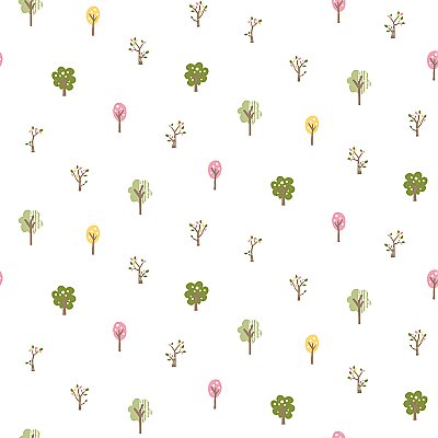 Perennial Pink Arbor Toss Wallpaper