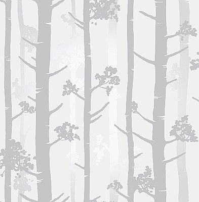Sydow Grey Birch Tree Wallpaper