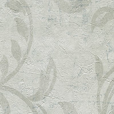 Plume Off White Modern Scroll Wallpaper