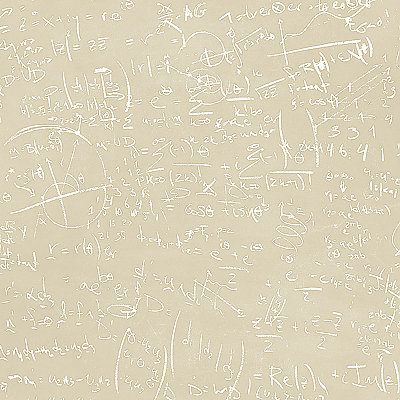 Chalkboard Beige Equation Wallpaper
