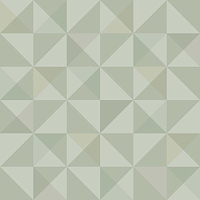 Dabria Green Geometric Wallpaper