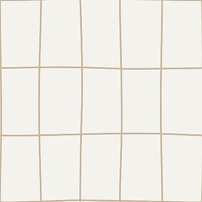 Off the Grid Wallpaper - Gold/Cream