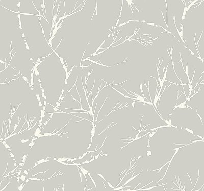 White Pine Wallpaper - Gray