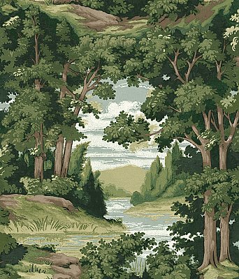 Forest Lake Scenic Wallpaper