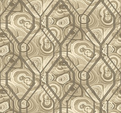 Malachite Trellis Wallpaper