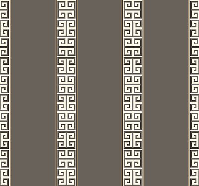 Greek Key Stripe Wallpaper