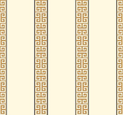 Greek Key Stripe Wallpaper